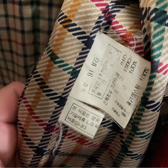 Daks Crimson Red Herringbone Wool Blend Car Coat - Picture 11 of 12